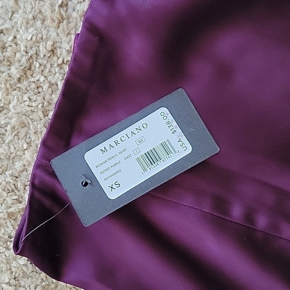Marciano Rowan Pencil Skirt Potent Purple NWT - Picture 5 of 7